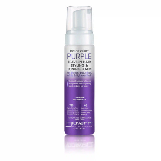 COLOR CHIC™ PURPLE LEAVE-IN HAIR STYLING & TONING FOAM