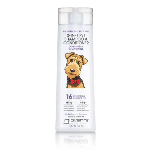 PROFESSIONAL 2-IN-1 PET SHAMPOO & CONDITIONER - LAVENDER & CHAMOMILE