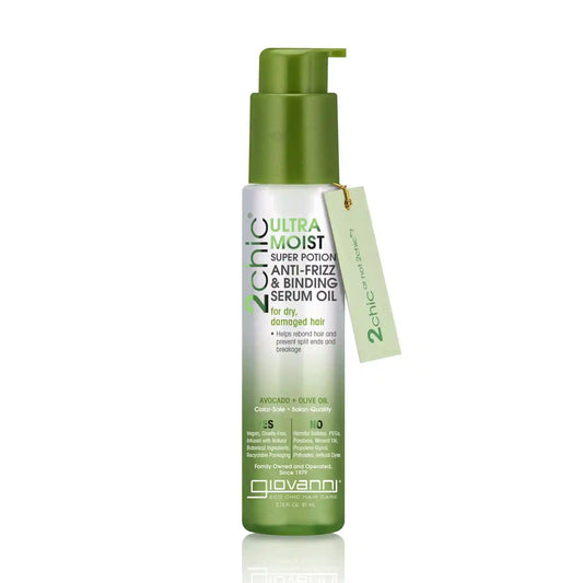 2chic® ULTRA-MOIST SUPER POTION ANTI-FRIZZ & BINDING SERUM OIL