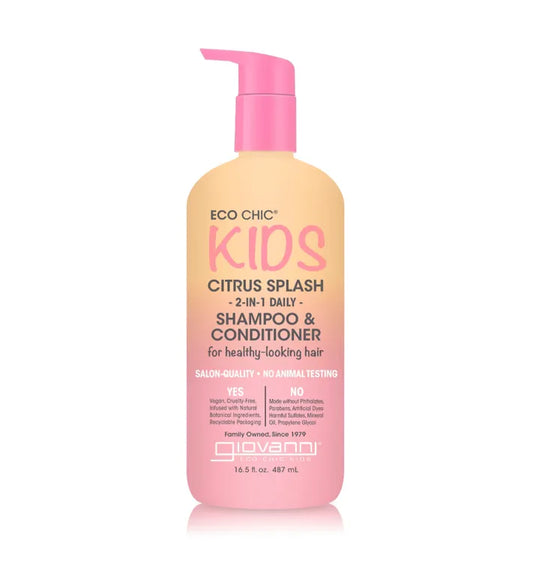 ECO CHIC® KIDS 2 IN 1 SHAMPOO & CONDITIONER - CITRUS SPLASH