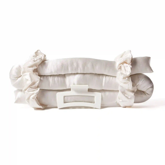 HEATLESS SATIN HAIR CURLING SET (ivory)