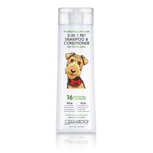 PROFESSIONAL 2-IN-1 PET SHAMPOO & CONDITIONER - TEA TREE & ALOE