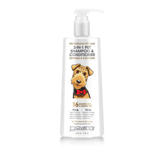 PROFESSIONAL 2-IN-1 PET SHAMPOO & CONDITIONER - OATMEAL & COCONUT