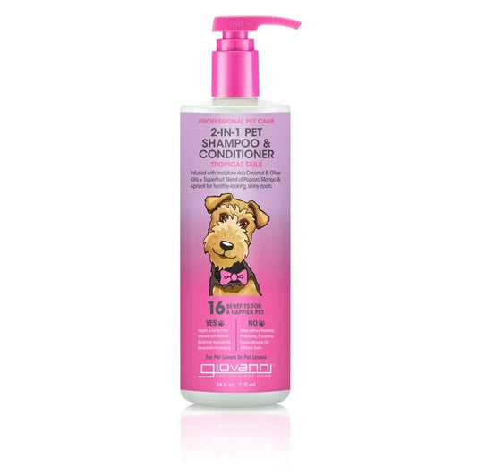 PROFESSIONAL 2-IN-1 PET SHAMPOO & CONDITIONER - TROPICAL TAILS