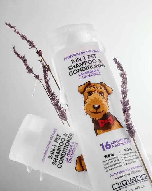 PROFESSIONAL 2-IN-1 PET SHAMPOO & CONDITIONER - LAVENDER & CHAMOMILE