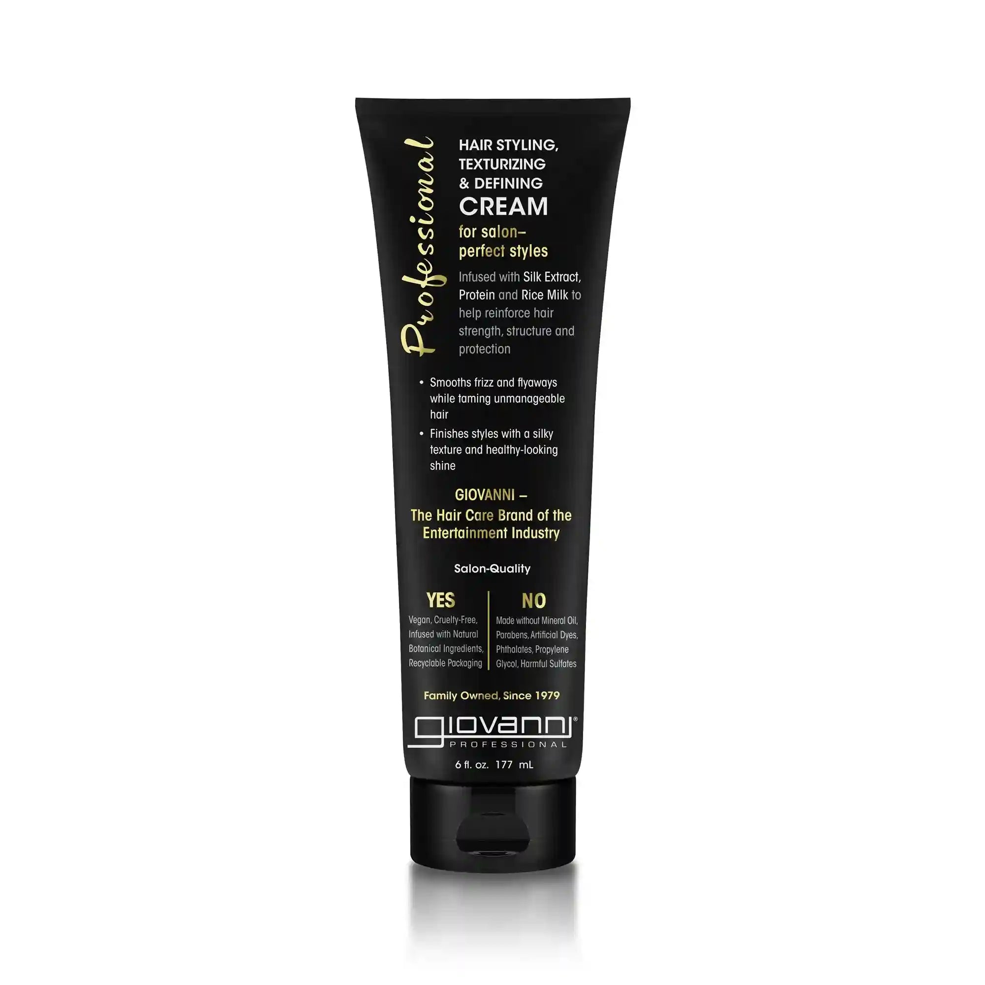 PROFESSIONAL HAIR TEXTURIZING, STYLING & DEFINING CREAM with Silk Extract, Keratin & Rice Milk