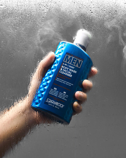 MEN 2-in-1 Daily Body Wash & Facial Cleanser - with Ginseng & Eucalyptus